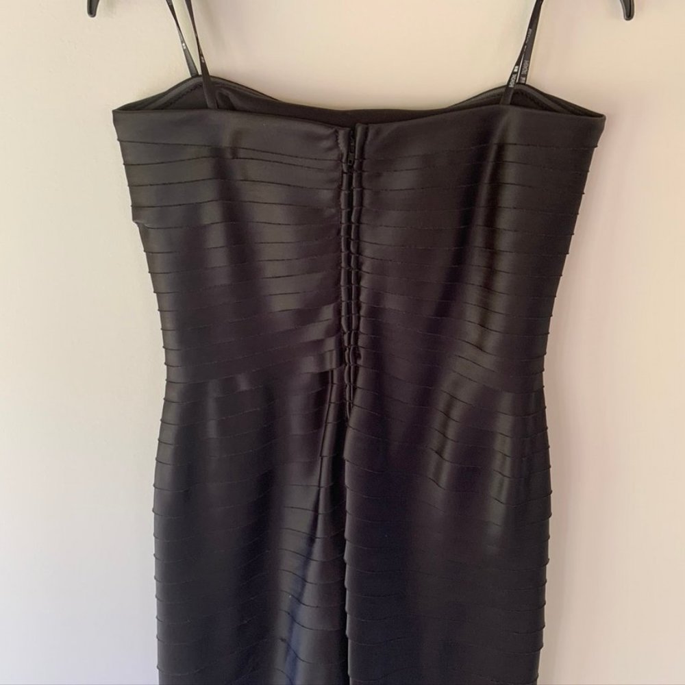 Tiered Black Strapless Cocktail Dress, 8 - Picture 4 of 7